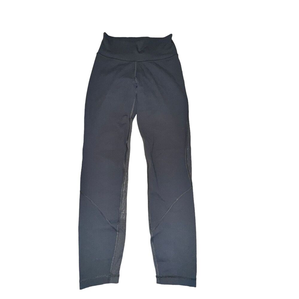 Lululemon Revitalize Tight Women's 4 Blue Tied Full On Luxtreme Mesh High Rise